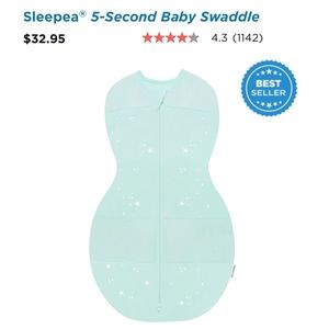 NWOT happiest baby swaddle blanket from makers of SNOO sleep pea swaddle